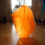 39 Leuchte, Selenit, H31cm B25cm,
entstanden 2013