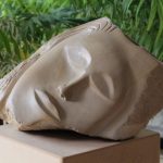 63 Ruhender, Kalksandstein, H26cm B45cm,
entstanden 2014