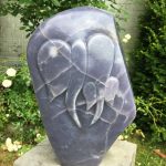 95 Elefant, Lepidolith, H28cm B20cm,
entstanden 2017